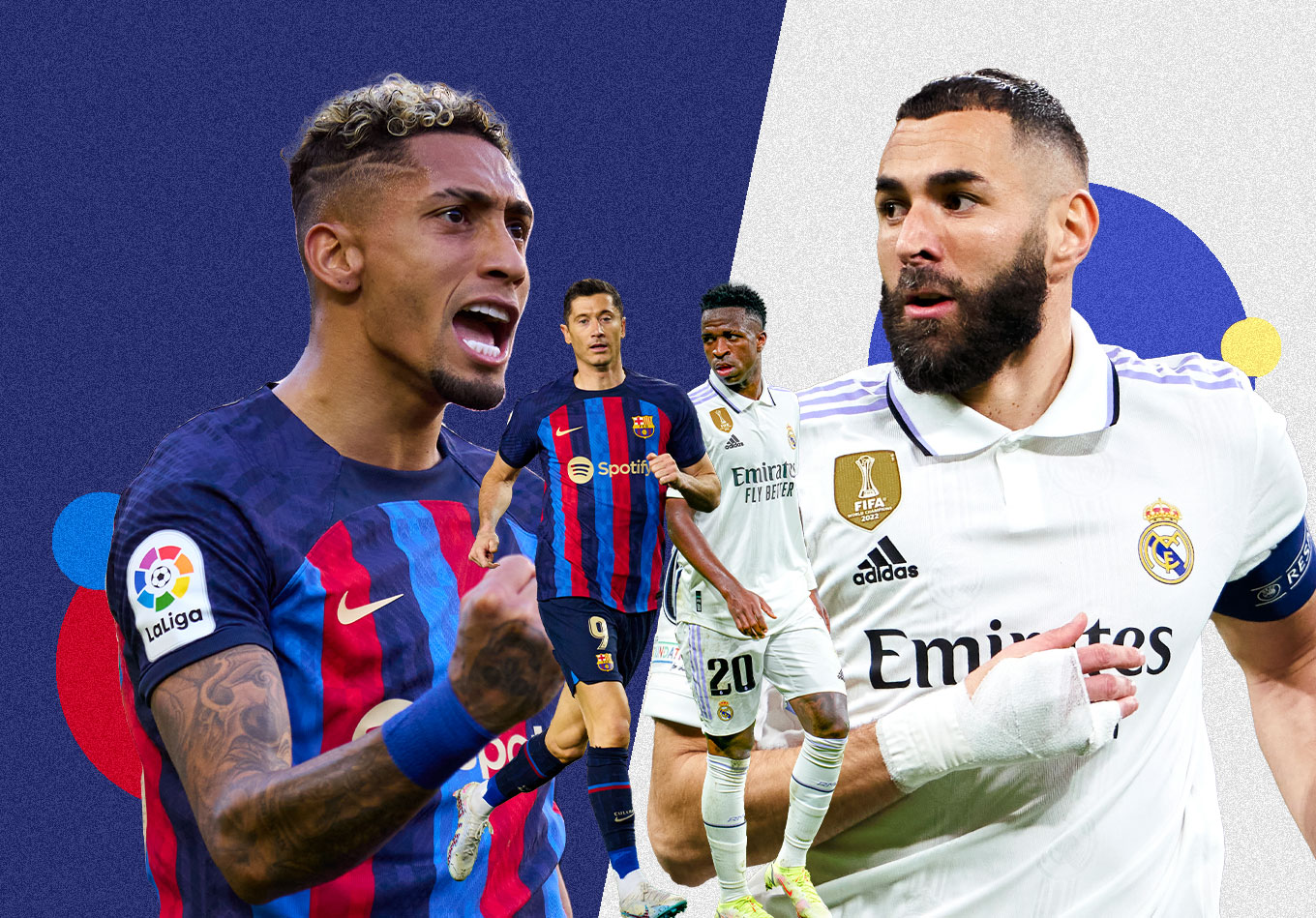 Who won most Champions League barcelona vs real madrid?