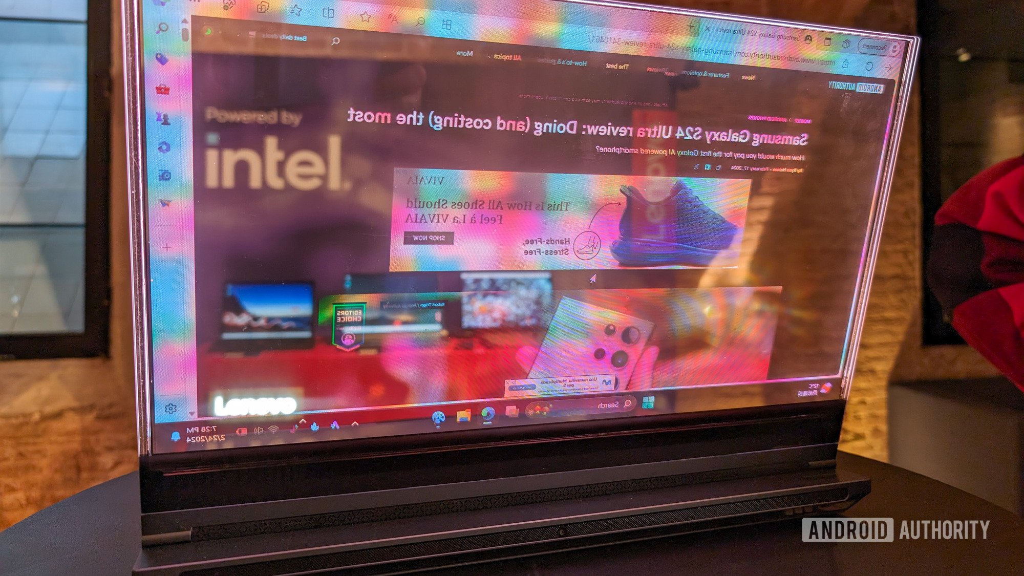 How does the Lenovo ThinkPad Transparent Screen actually work?